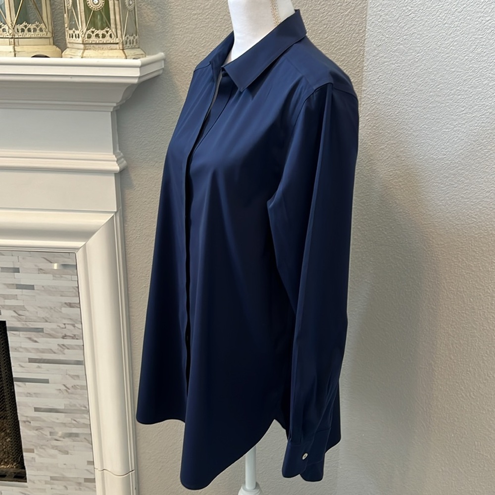 Foxcroft Essential Stretch Non-Iron Shirt - Picture 8 of 14